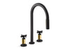 KOHLER K-28677-3RT2 Billet Touchless pull-down kitchen sink faucet with two-function sprayhead