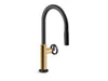 KOHLER Billet™ Pull-down kitchen sink faucet with two-function sprayhead