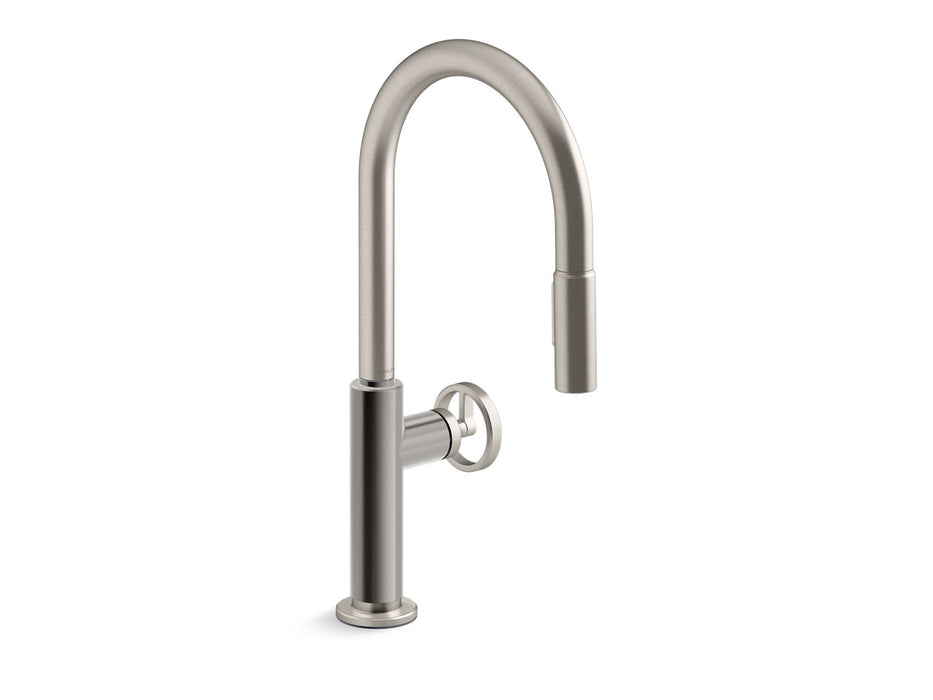 KOHLER Billet™ Pull-down kitchen sink faucet with two-function sprayhead