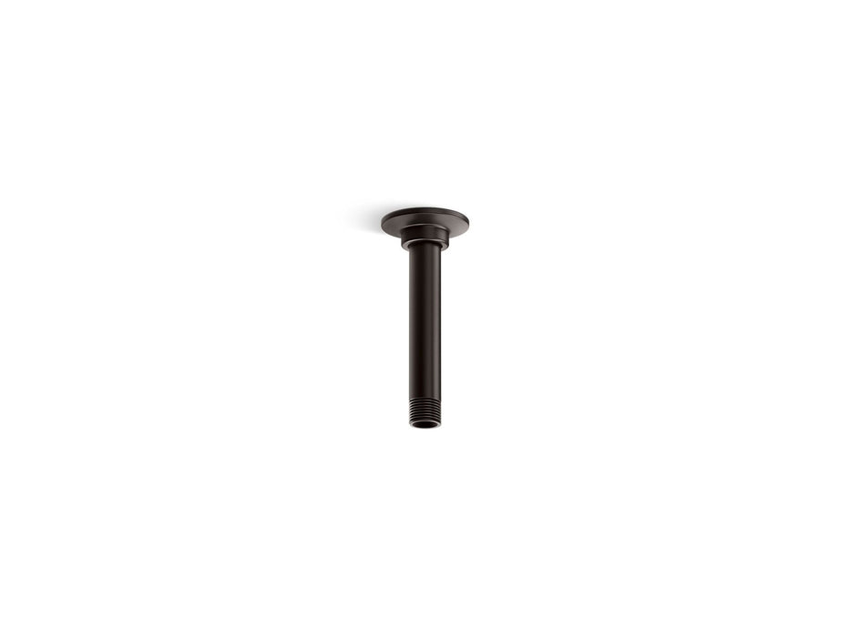 KOHLER 6" ceiling-mount single-function rainhead arm and flange
