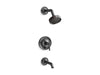 KOHLER Purist Rite-Temp bath and shower trim kit with push-button diverter and lever handle, 1.75 gpm