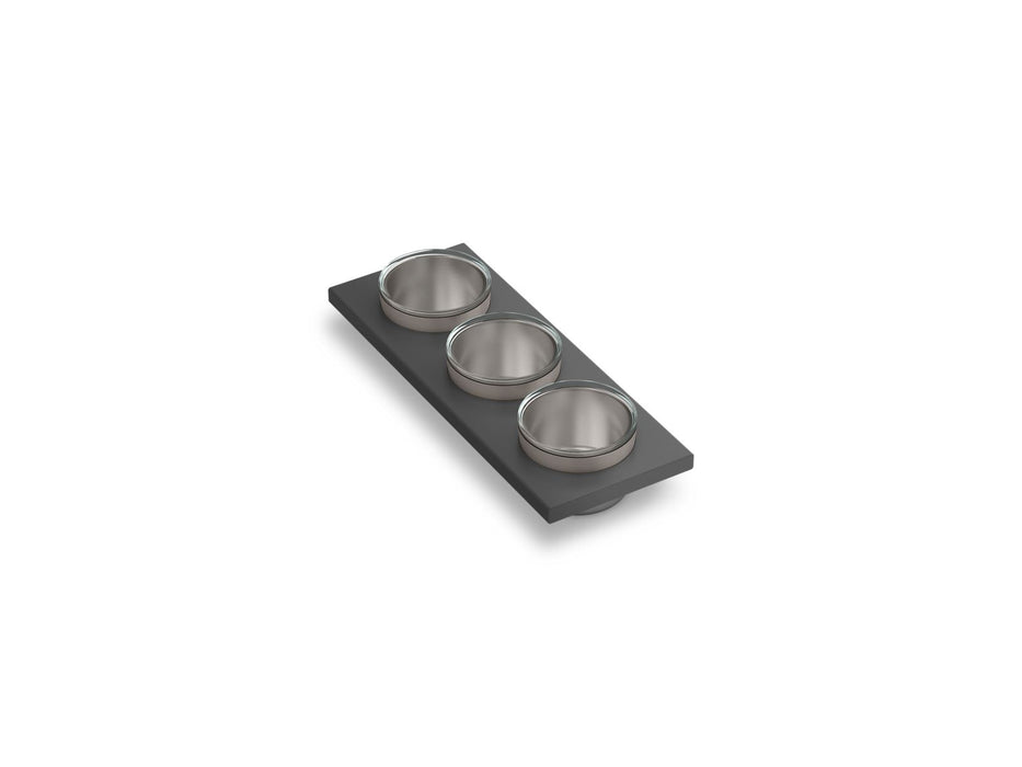 KOHLER K-37914-PAP Synthos Three-piece workstation sink prep bowl set