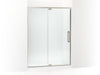 KOHLER K-CA37600-8L Statement 76" H pivot shower door with 5/16"-thick glass