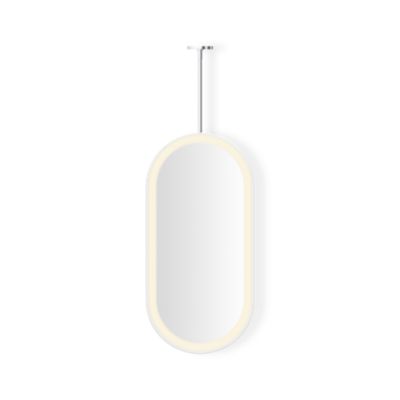 Robern Sculpt Hanging Pill Framed Mirror, 20" x 40" x 1-7/8", Perimeter Light Pattern, Warm White (3000K), Dimmable