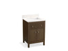 KOHLER Malin by Studio McGee 24" bathroom vanity cabinet with sink and quartz top
