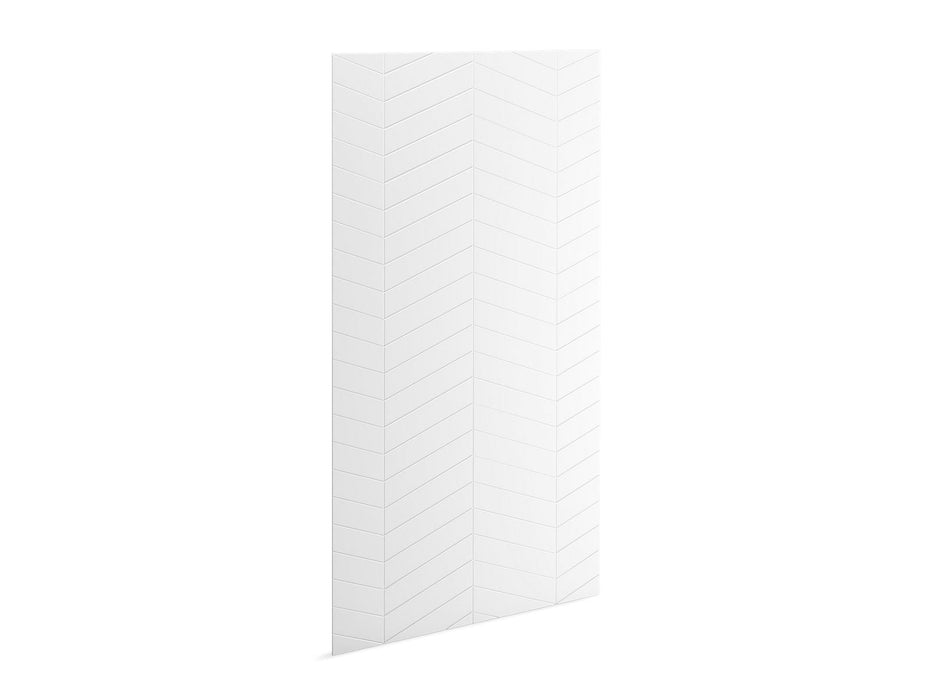 KOHLER K-39437-T09 Stoneridge 96" x 48" shower back wall with chevron design
