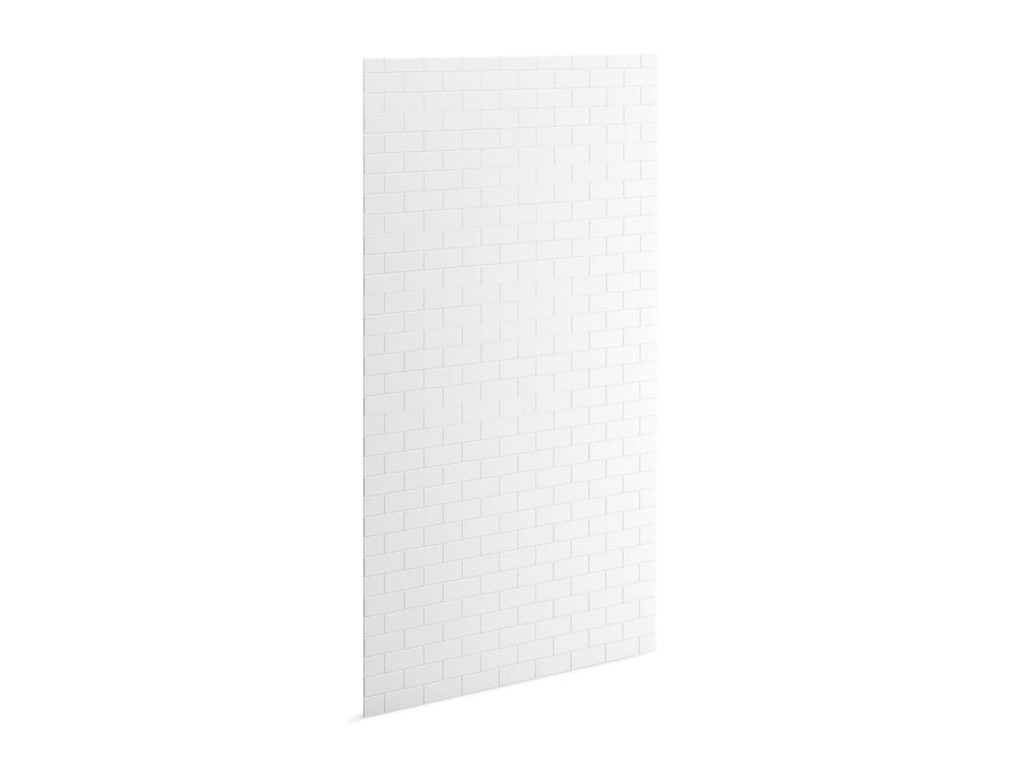 KOHLER K-39437-T06 Stoneridge 96" x 48" shower back wall with subway tile design