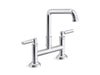 Kallista P25001-00 Quincy Bridge Faucet, Deck Mount