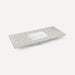 Quartz Stone Vanity Top, 48" x 1-1/8" x 23", Center Undercounter Sink, Three Hole, For Sendai and Chestnut Hill