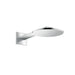 AXOR ShowerSolutions Showerhead 250 2- Jet with Showerarm Trim, 2.5 GPM