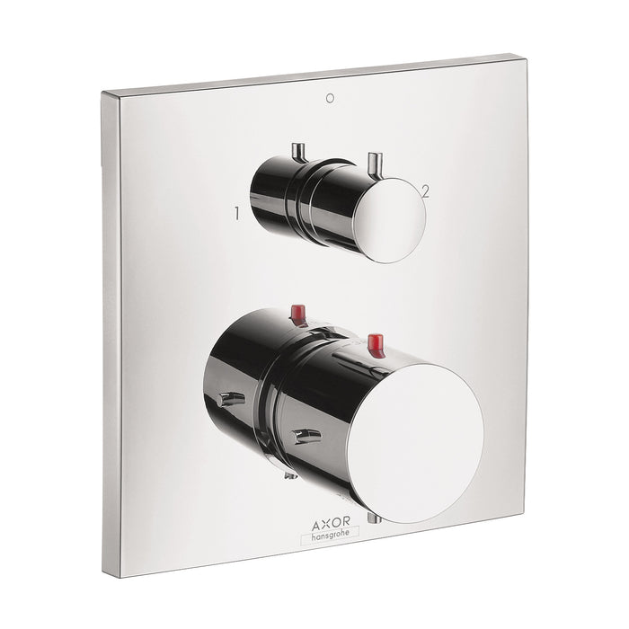 Axor 10726001 Starck X Thermostatic Valve Trim with Integrated Diverter and Volume Controls Less Valve