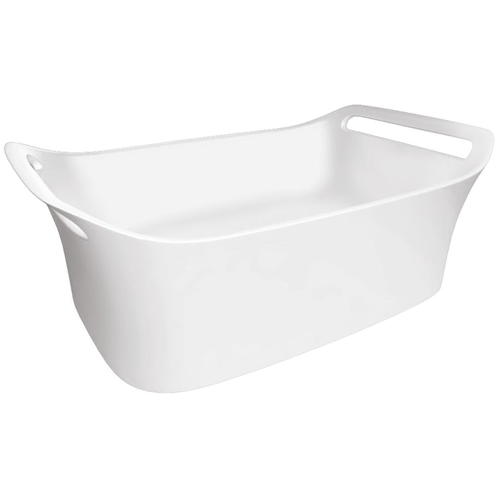Axor 11300000 Urquiola Oval Vessel Bathroom Sink with Integrated Towel Holders, alpine white