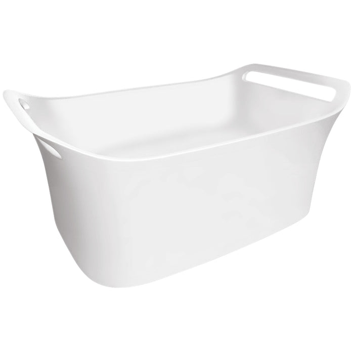 Axor 11302000 Urquiola Oval Wall Mounted Bathroom Sink with Integrated Towel Holders, alpine white