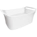 Axor 11302000 Urquiola Oval Wall Mounted Bathroom Sink with Integrated Towel Holders, alpine white