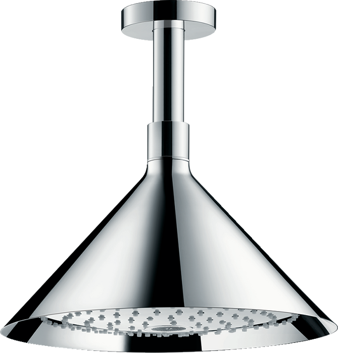 Axor 26022001 Front Ceiling 11" 2.5 GPM 2-Jet Rain Shower Head with Shower Arm