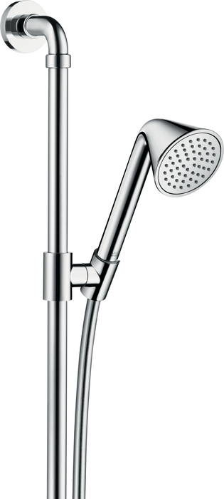 Axor 26023000 Front 2.5 GPM Single Function Handshower Package with 63" Hose Slide Bar and Quick Clean Technology