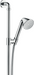Axor 26023000 Front 2.5 GPM Single Function Handshower Package with 63" Hose Slide Bar and Quick Clean Technology