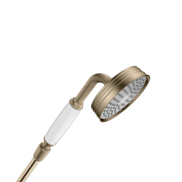 AXOR Montreux Handshower 100 1-Jet, 1.8 GPM, brushed nickel