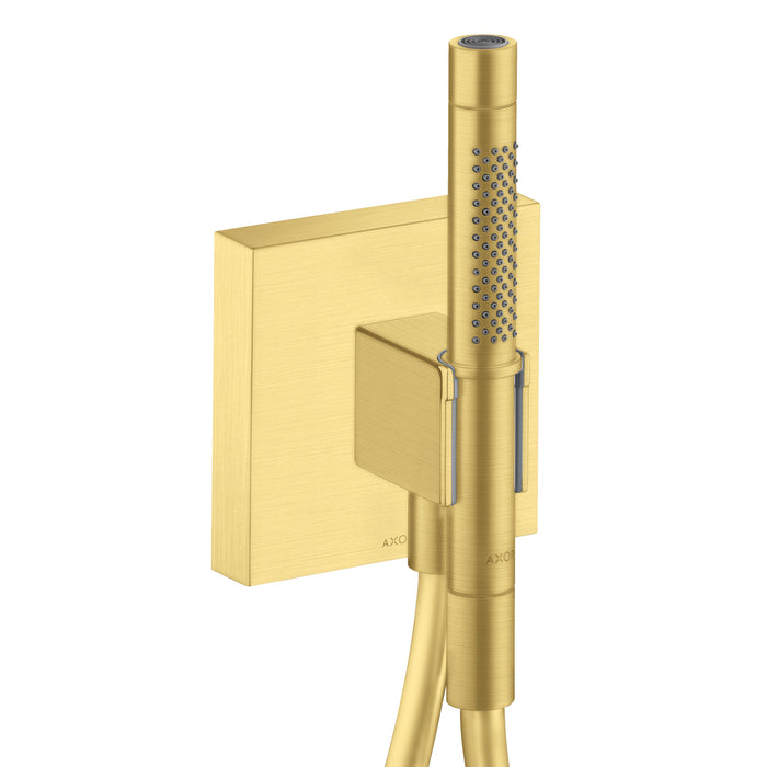 AXOR ShowerSolutions Handshower Holder with Outlet 5" x 5" with Handshower, 1.75 GPM