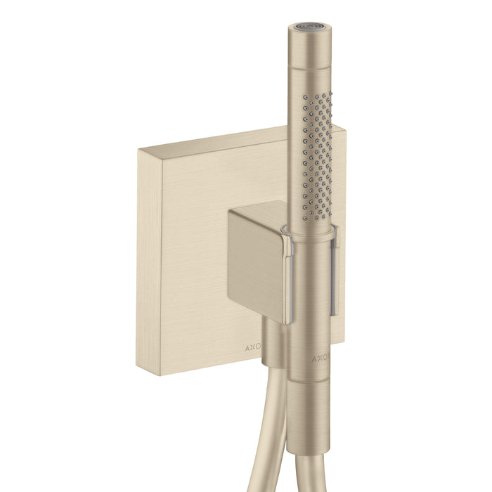 AXOR ShowerSolutions Handshower Holder with Outlet 5" x 5" with Handshower, 1.75 GPM