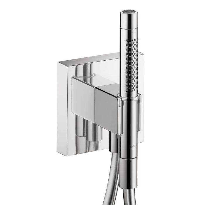 AXOR ShowerSolutions Handshower Holder with Outlet 5" x 5" with Handshower, 1.75 GPM