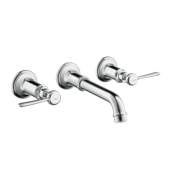 AXOR Montreux Wall-Mounted Widespread Faucet Trim with Lever Handles, 1.2 GPM