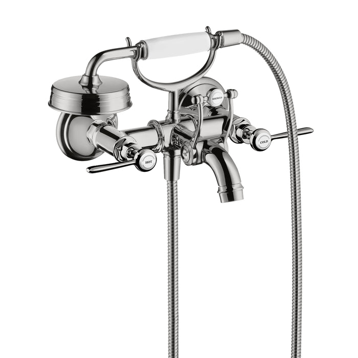 AXOR Montreux 2-Handle Wall-Mounted Tub Filler with Lever Handles and 1.8 GPM Handshower