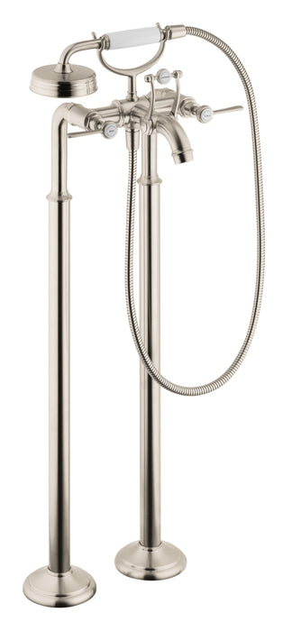 AXOR Montreux 2-Handle Freestanding Tub Filler Trim with Lever Handles and 1.8 GPM Handshower