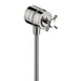 AXOR Montreux Wall Outlet with Check Valves and Volume Control, Cross Handle