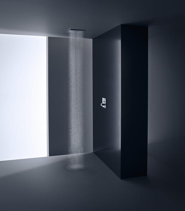 AXOR ShowerSolutions Showerhead 250 Square 2-Jet Ceiling Connection, 2.5 GPM