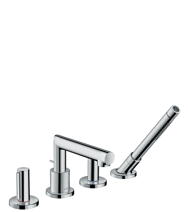 AXOR Uno 4-Hole Roman Tub Set Trim with Zero Handles and 1.75 GPM Handshower