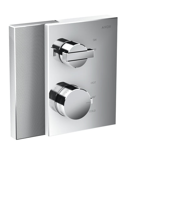 AXOR Edge Thermostatic Trim with Volume Control - Diamond Cut