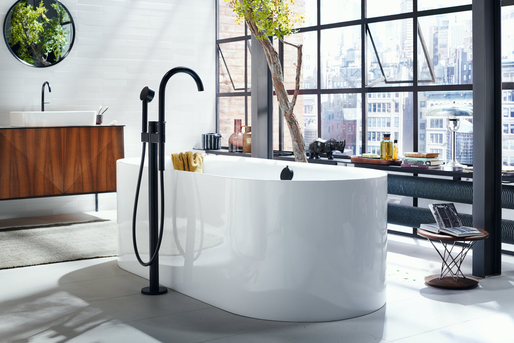 AXOR ONE Freestanding Tub Filler Trim with 1.75 GPM Handshower