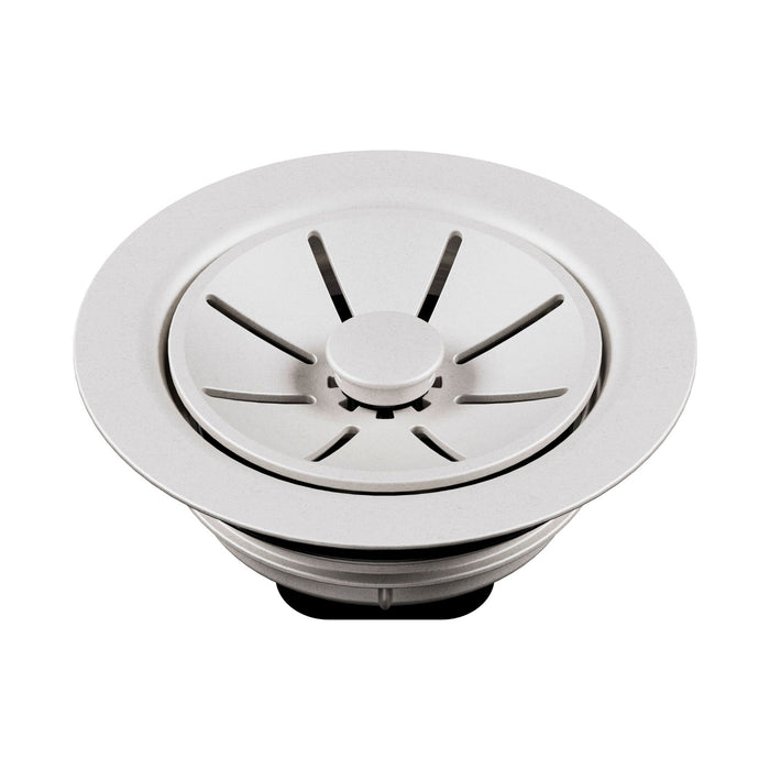 BLANCO Essential Silgranit Color-Matched Disposal Flange Insert with Waste Scraper - Soft White