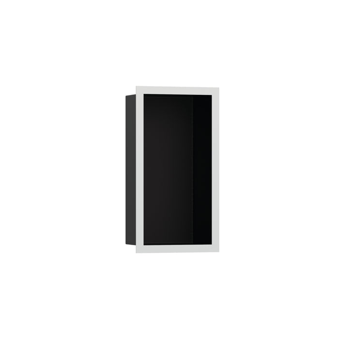 hansgrohe XtraStoris Individual Wall Niche Matte Black with Design Frame 12"x 6"x 4"