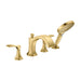 hansgrohe Locarno 4-Hole Roman Tub Set Trim with 1.75 GPM Handshower