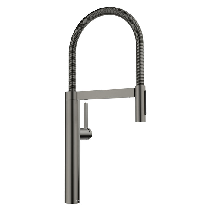 BLANCO Culina II Semi-Pro Pull-Down Dual-Spray Kitchen Faucet - Satin Dark Steel