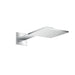 AXOR ShowerSolutions Showerhead 250 Square 2- Jet with Showerarm Trim, 1.75 GPM