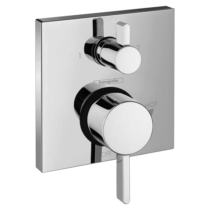 hansgrohe Ecostat Pressure Balance Trim Square with Diverter