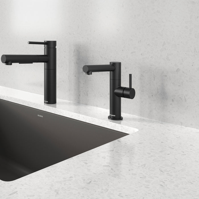 Matte Black - BLANCO Alta II Low Arc Beverage Faucet - RO Compatible