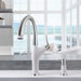 Pvd Steel/White - BLANCO Artona Pull-Down Dual-Spray Kitchen Faucet