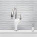 Pvd Steel/White - BLANCO Artona Pull-Down Dual-Spray Kitchen Faucet