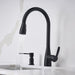 Matte Black - BLANCO Atura Pull-Down Dual-Spray Kitchen Faucet