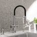 Pvd Steel - BLANCO Catris Flexo Filter-Ready Semi-Pro Pull-Down Dual-Spray Kitchen Faucet