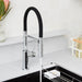 Chrome - BLANCO Catris Flexo Semi-Pro Pull-Down Dual-Spray Kitchen Faucet