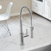 Pvd Steel - BLANCO Catris Semi-Pro Pull-Down Dual-Spray Kitchen Faucet