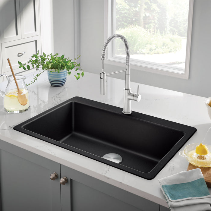 Pvd Steel - BLANCO Catris Semi-Pro Pull-Down Dual-Spray Kitchen Faucet