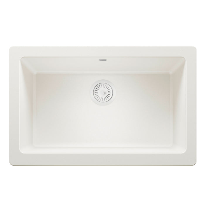 White - BLANCO Color-Coordinated Metal Basket Strainer