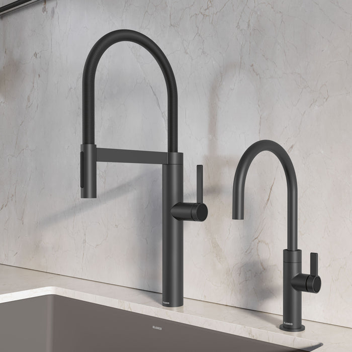 Matte Black - BLANCO Culina II High Arc Beverage Faucet - RO Compatible