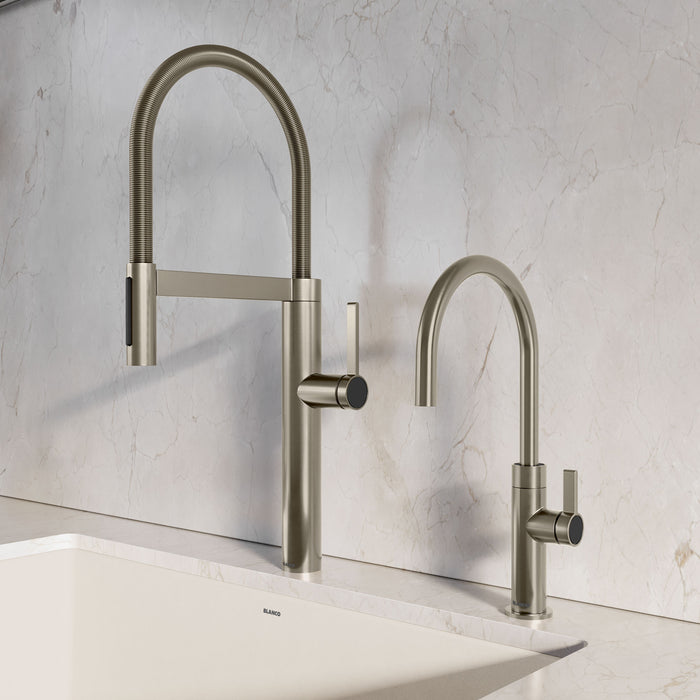 Satin Platinum - BLANCO Culina II High Arc Beverage Faucet - RO Compatible